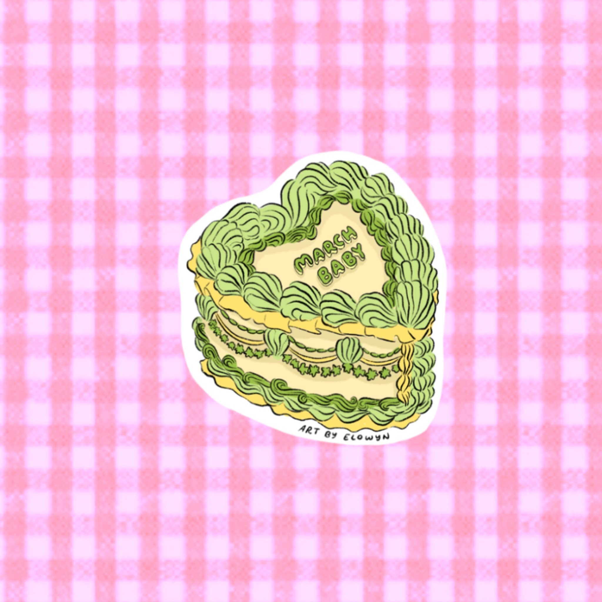 Art By Elowyn – Großhandel Aufkleber – Kuchen für den Geburtsmonat18