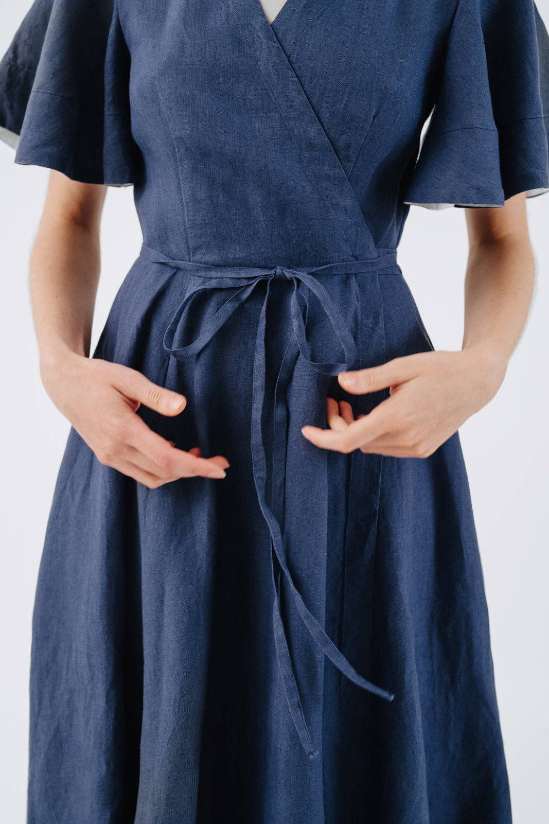 Son de Flor - Wholesale Jurk - Dames - Wikkeljurk met vlindermouwen16