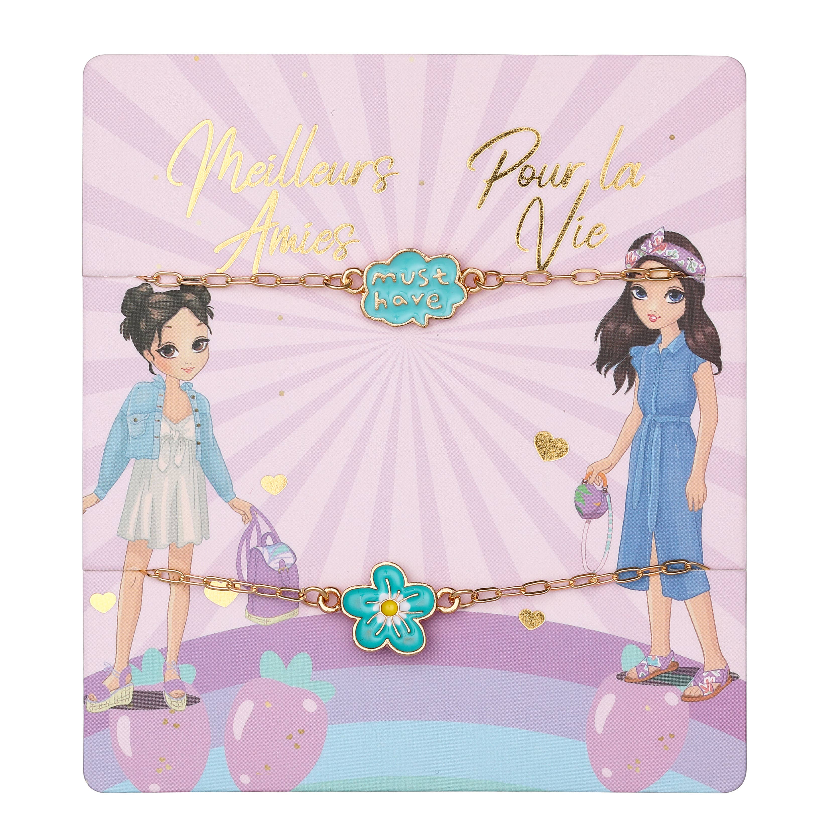 STELLA GREEN - Wholesale Beaded Bracelet - Kids - Friendship Bracelets X 2 – Teen Belle Collection2