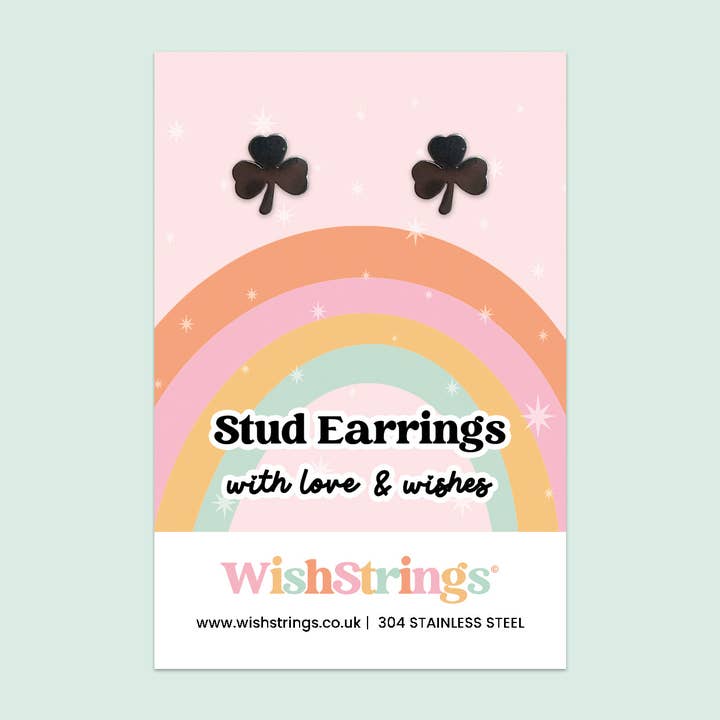 Clover Stud Earrings | 304 Stainless Steel | E003 for wholesale by WishStrings