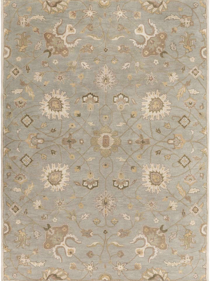 Tapis de zone Logville fait main en olive clair 1121 pour la vente par Eastern Woven