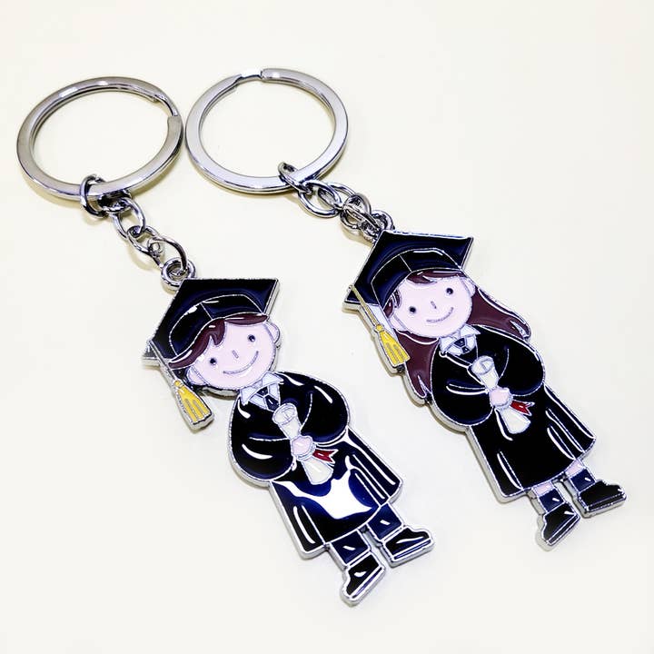 Assorted Color Graduation Key Chain for wholesale on Faire