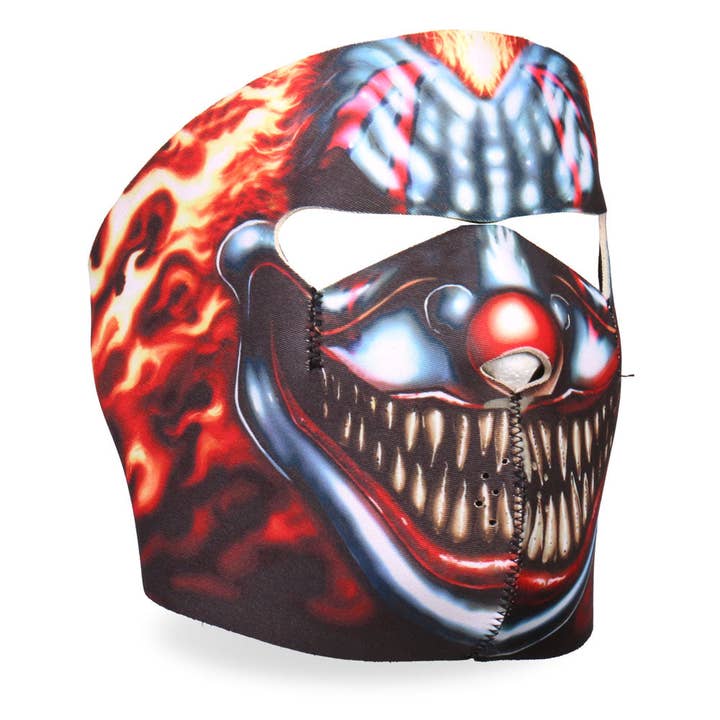 MULTI Hot Leathers FMA1023 Smoking Clown Neoprene Face Mask for wholesale on Faire
