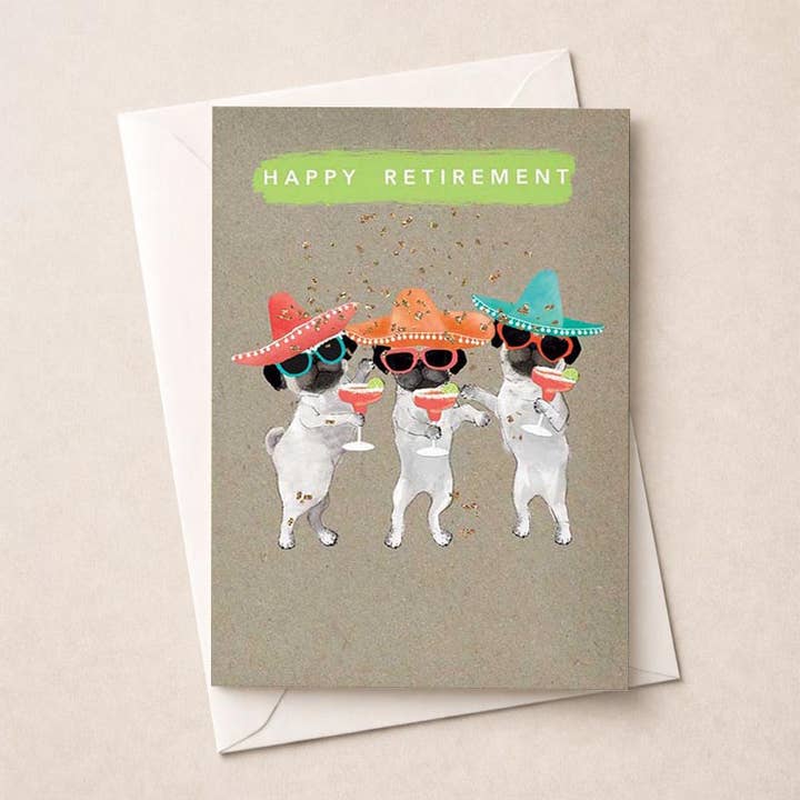 Large Retirement Card - Margarita Party for wholesale by Hammond Gower Publications Ltd