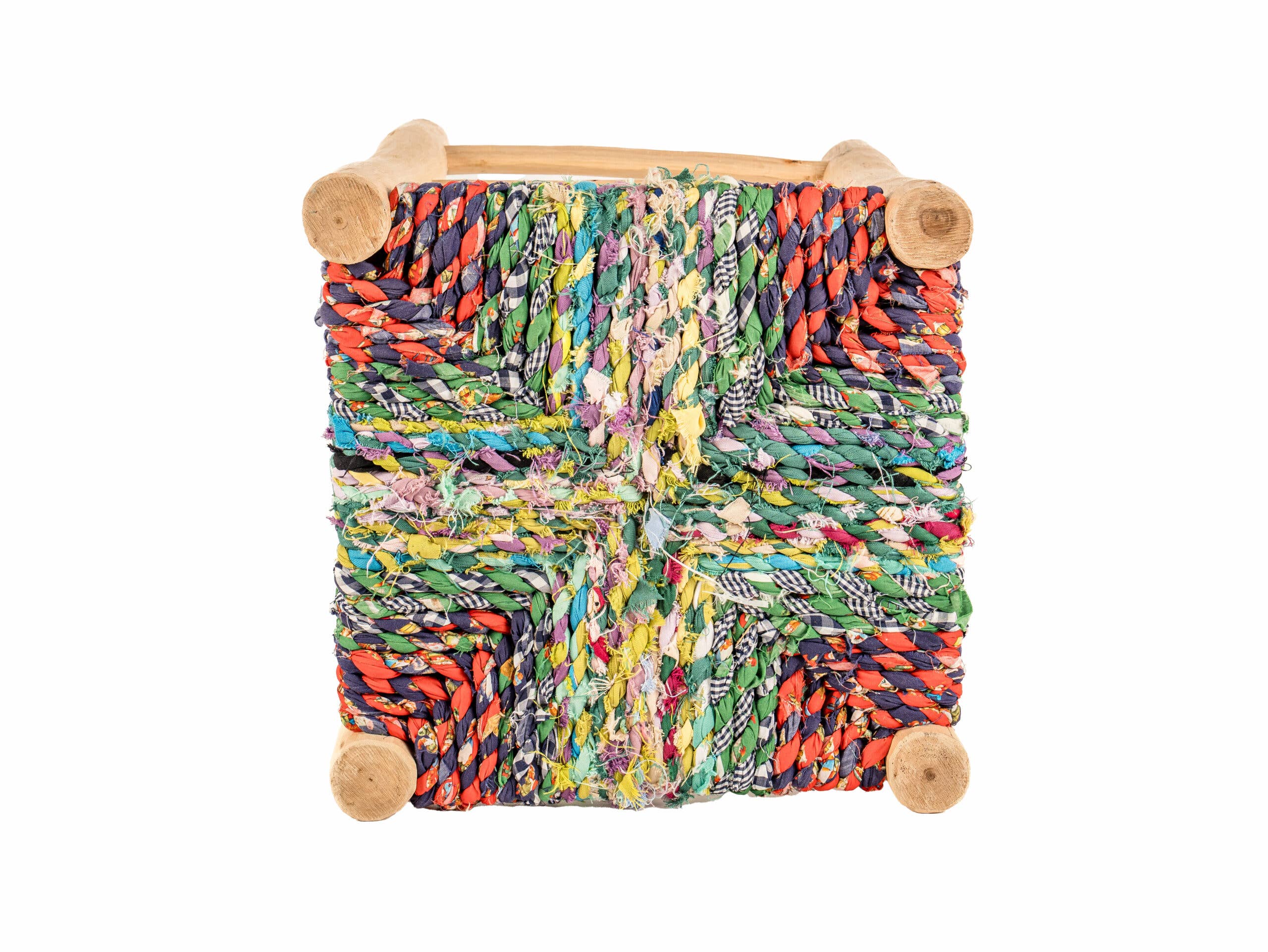 ZocoChic – wholesale Stool – Multicolor wooden stool, Moroccan ethnic stool2