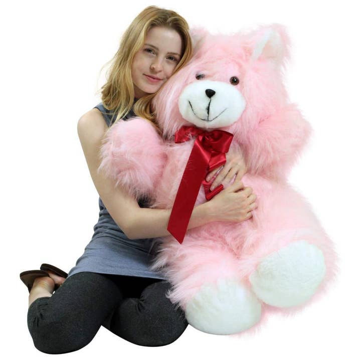 Big Plush - Wholesale Stuffed/Plush Toy - Kids & Baby - American Made Giant Pink Teddy Bear 36 Inch Soft 3 Foot1