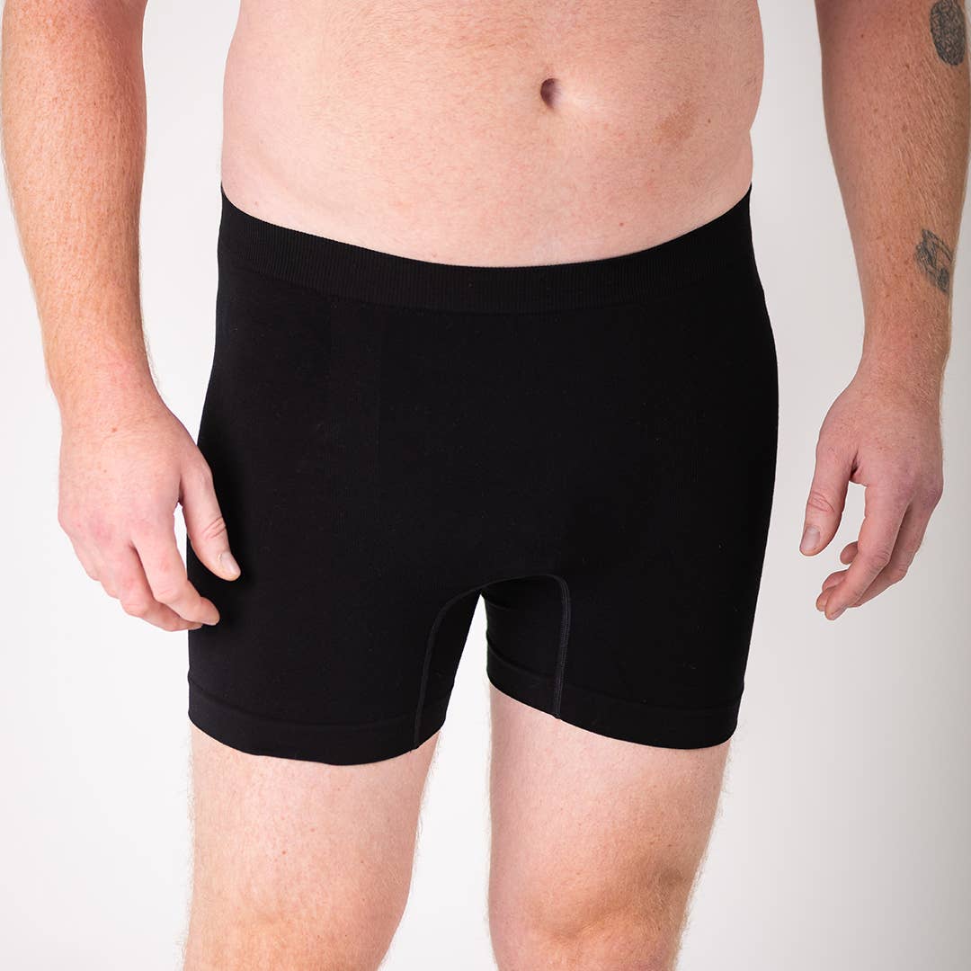 Men's Bamboo Boxer Brief - Black for wholesale on Faire1