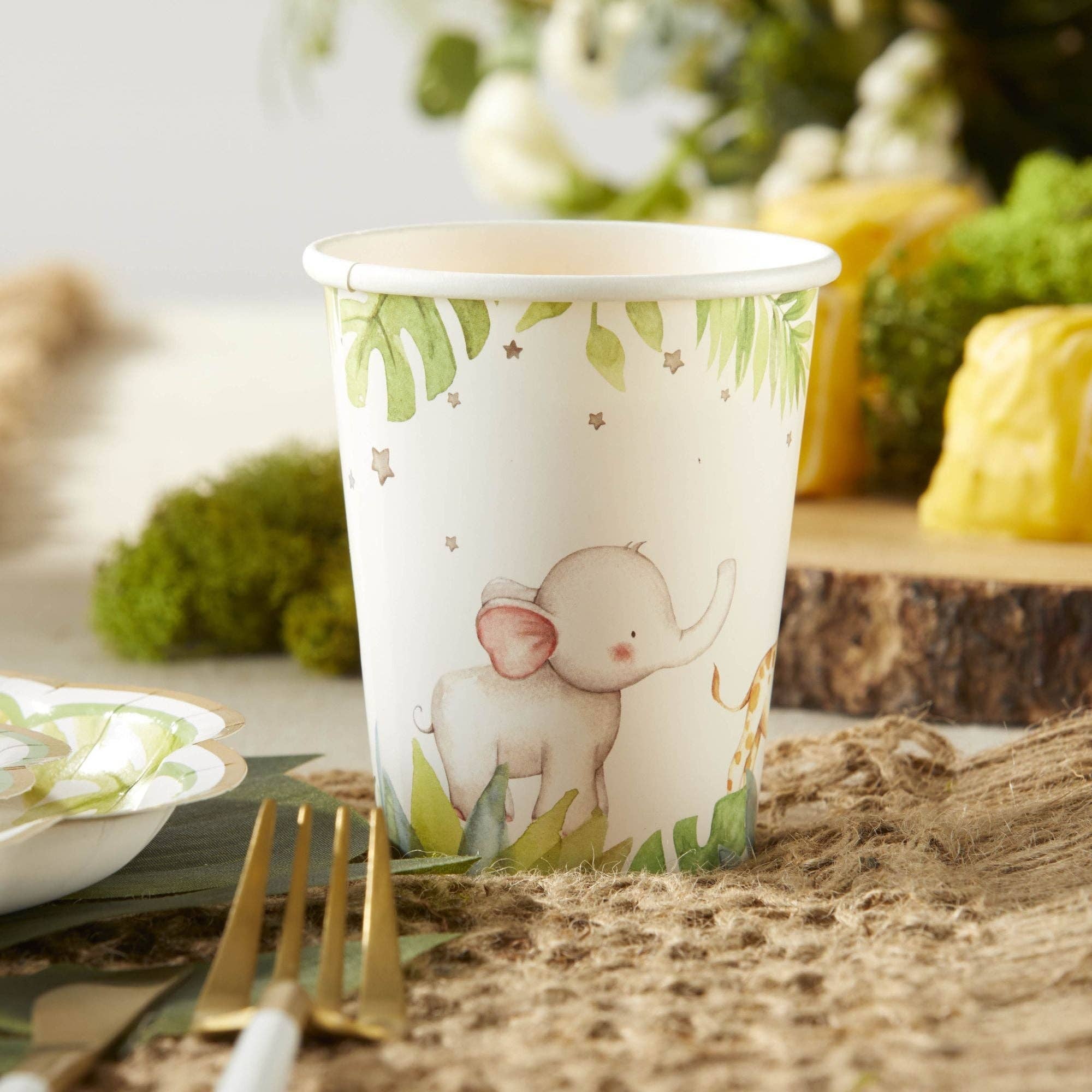 Kate Aspen - Wholesale Disposable Cup - Safari Baby 7 oz. Paper Cups (Set of 16)3