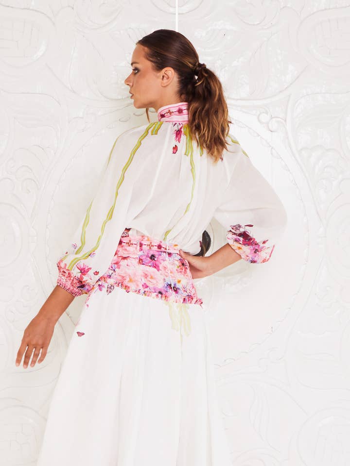 MACKENZIEMODE - Wholesale Blouse – Women’s - THE MILAN BLOUSE ~ RIBBONS1