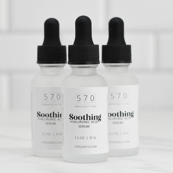 Soothing Hyaluronic Acid Serum for wholesale by 570 Soap Company