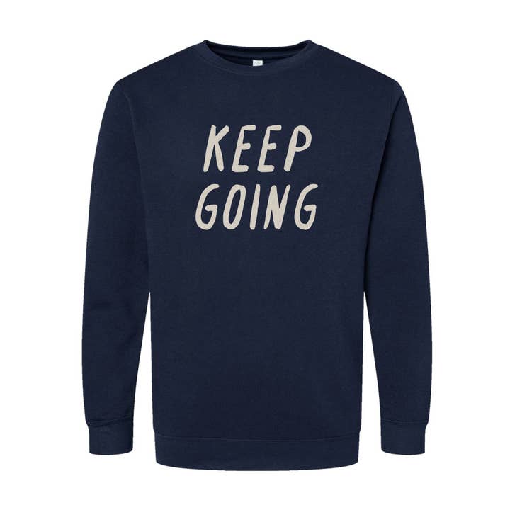 Keep Going Adult Crewneck for wholesale by The Communitee Project