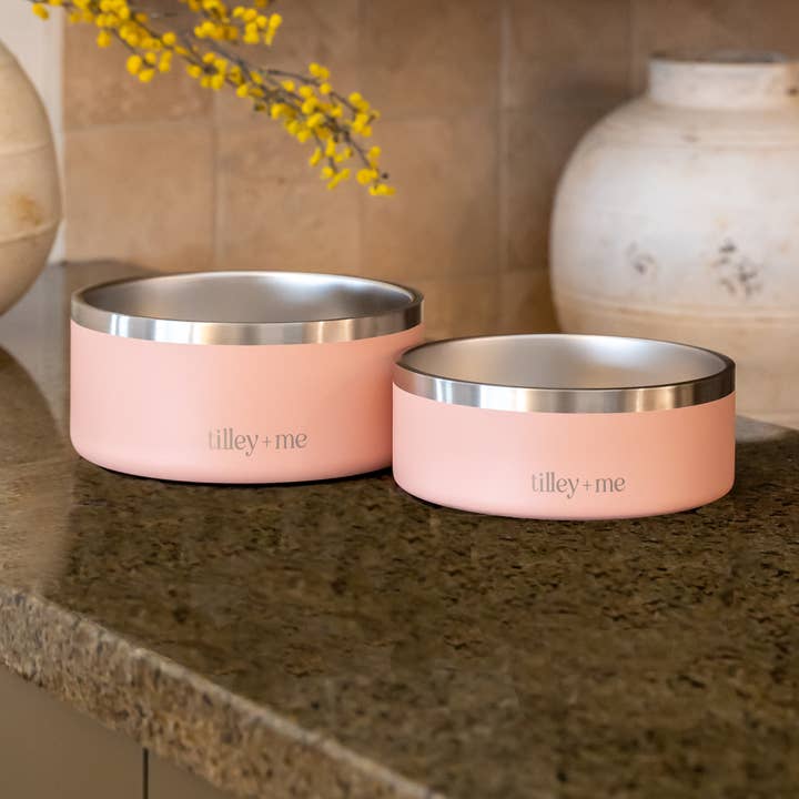 Gamelle pour animaux en acier inoxydable | 32 oz (0,96 L) et 64 oz (1,9 L) pour la vente par Tilley + Me