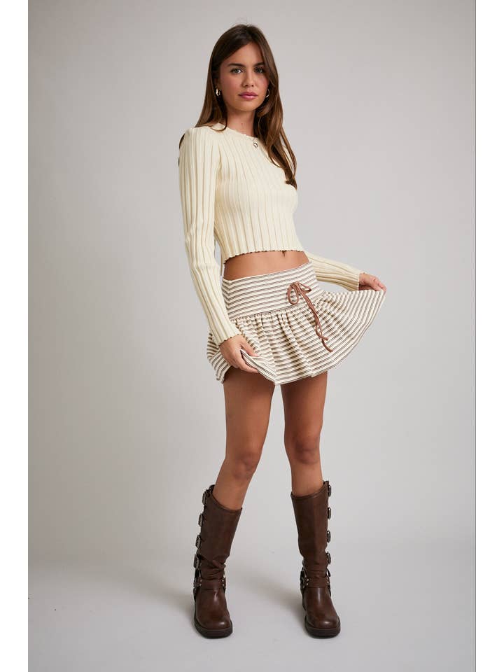 LE LIS - Wholesale Blouse - Women's - BACK SHIRRING LONG SLEEVE TOP4