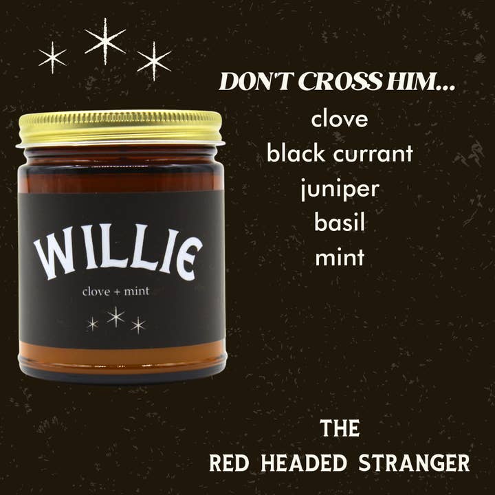 Nashville Candle Company - Wholesale Jar/Filled Candle - WILLIE ┃CLOVE + MINT1