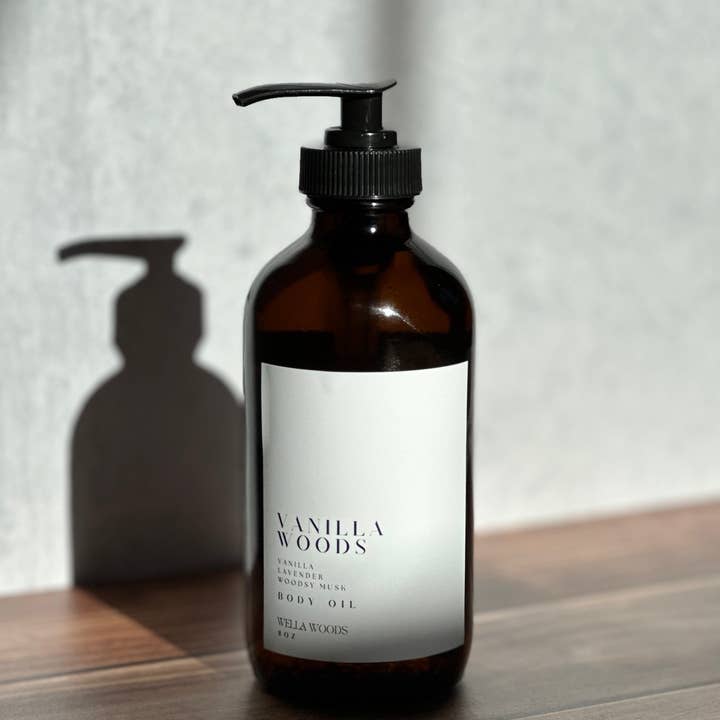 Wella Woods - Wholesale Bath/Body Oil - Vanilla Woods Body Oil