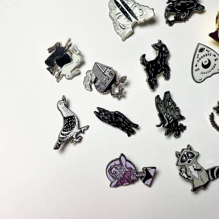 After Hours Creative - Wholesale Lapel Pin/Button - Baba Yaga Hard Enamel Pin4