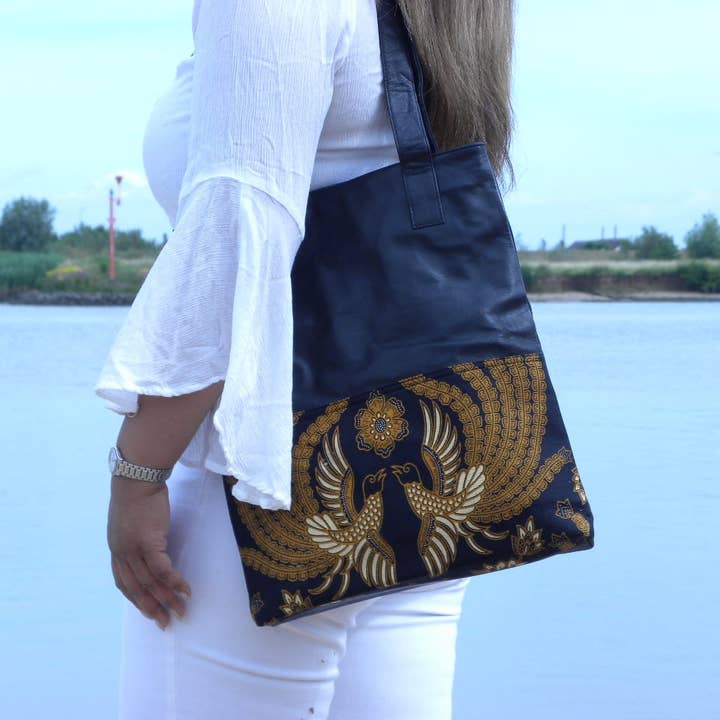 Balibatiks - Wholesale Tote Bag - Women's - 100.217 BaliBatiks -Shopper Bag - Leren Tas - Bali - Batik5