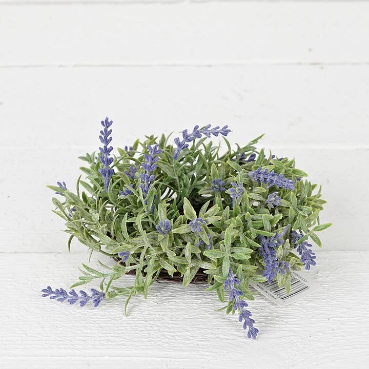 Holiday Depot Inc. - Wholesale Wreath - ISB69333- 8in English Lavender Wreath-3