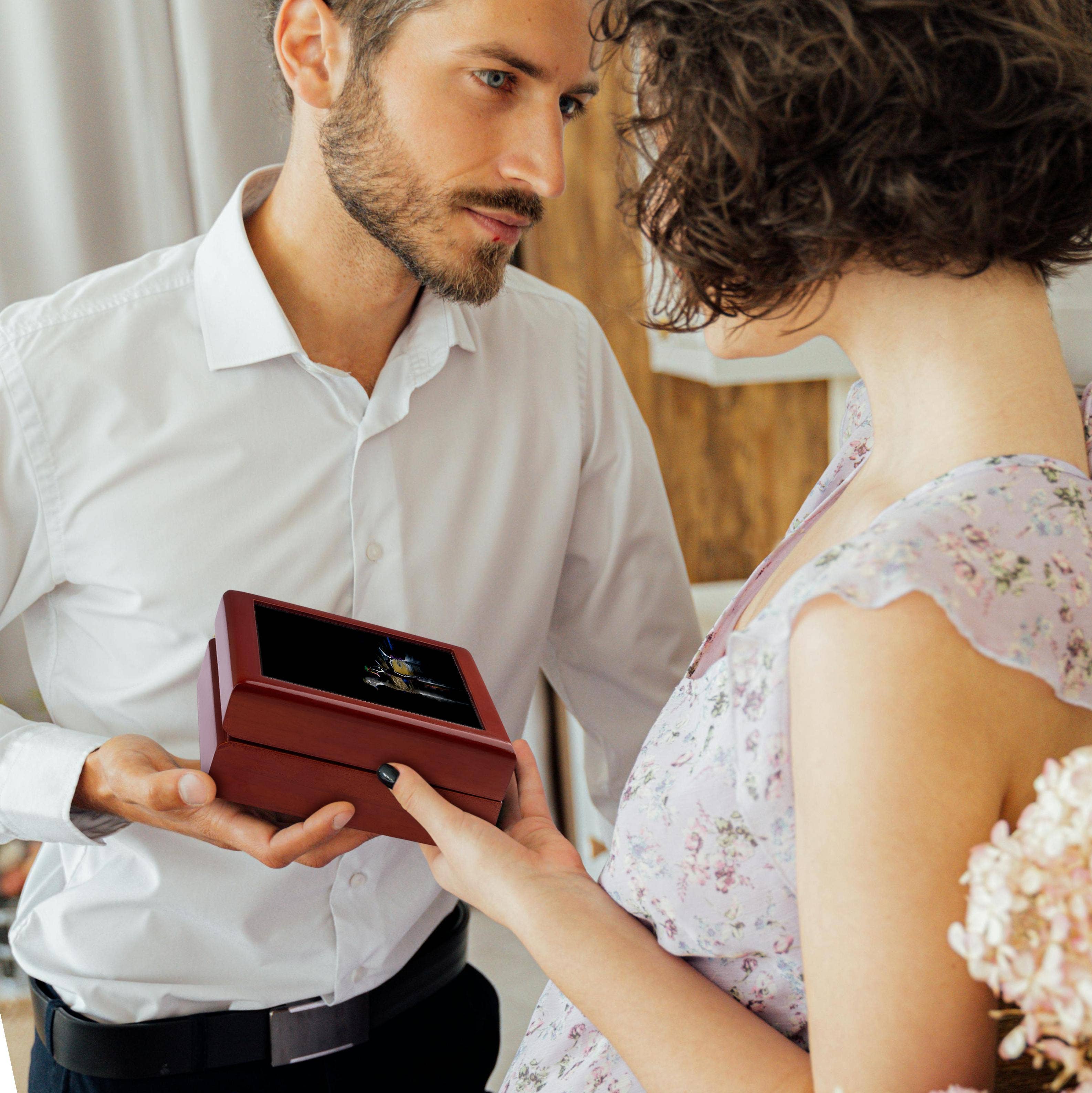 3dRose – Organizador/caixa de joias por atacado – 3dRose, EUA, Washington, Patos-carolino em plumagem de reprodução - US48 GLU0279 - Gary Luhm, Caixa de Joias2