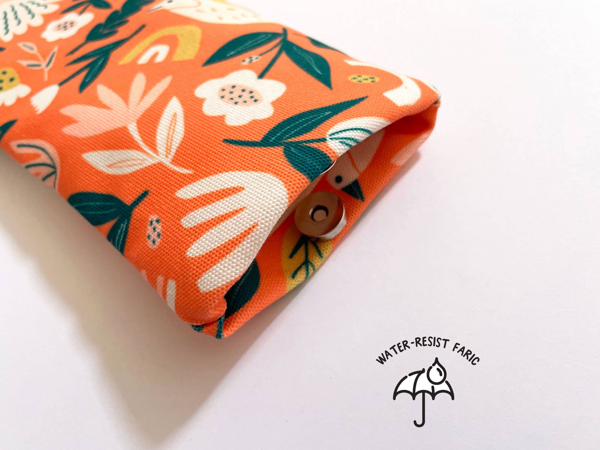 Fabric Drawer - Wholesale Eyewear cases & holders – Women's - Handmade Fabric Sunglasses/Glasses Case - Orange Flowers3