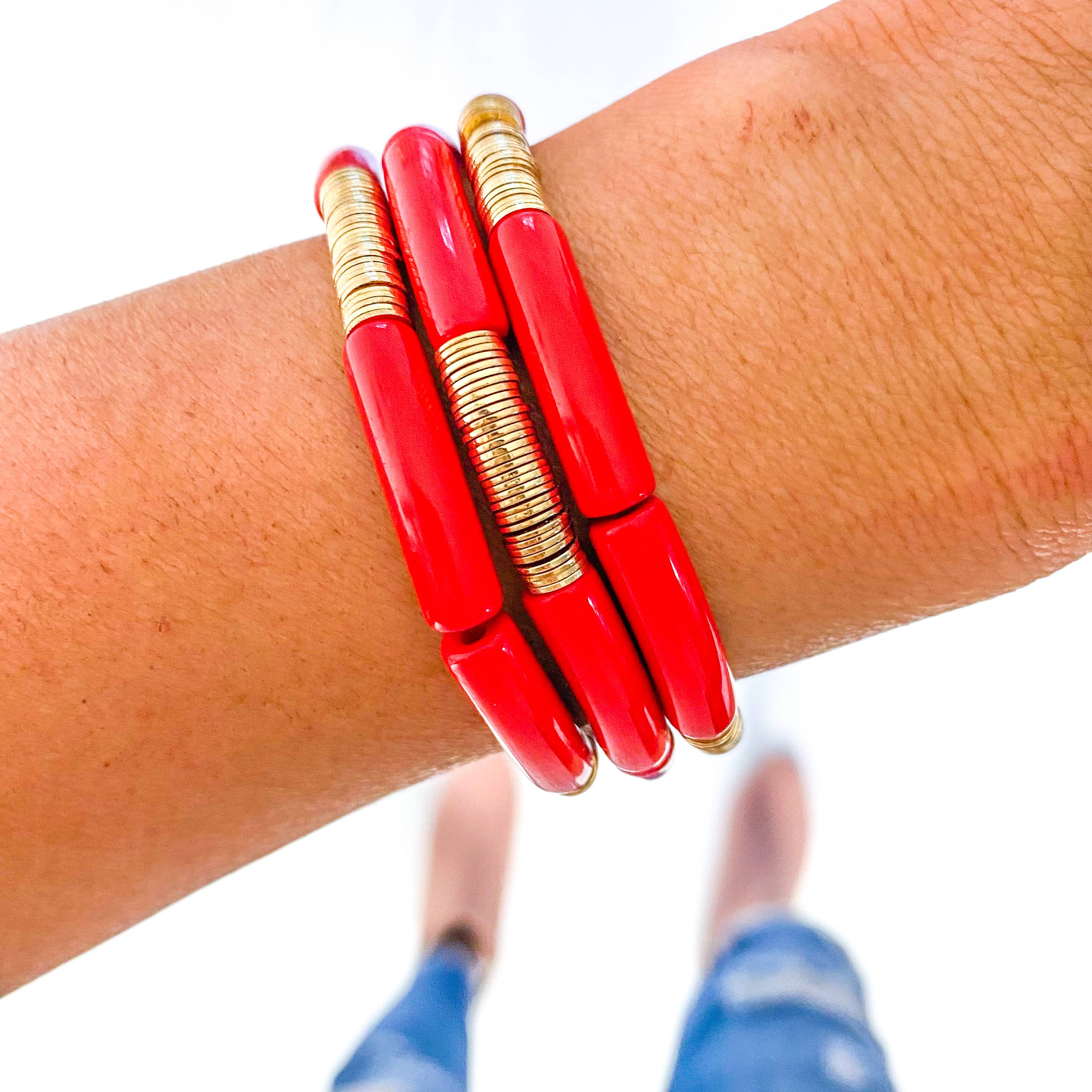 Savvy Bling - Venta al por mayor Juegos de joyas - Pulseras y collares rojos para el Día del Juego23