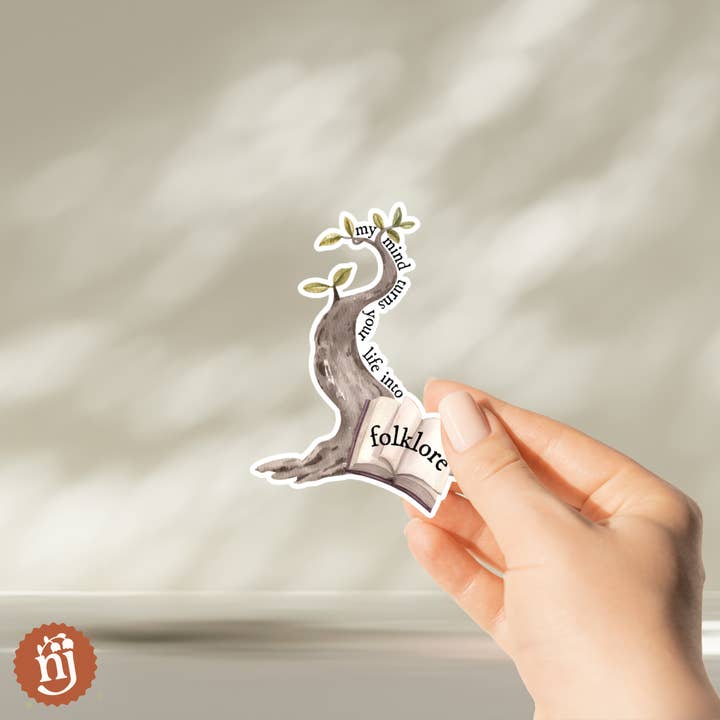Taylor Mind Turns Your Life into Folklore Sticker for wholesale by Nearly June Design Co