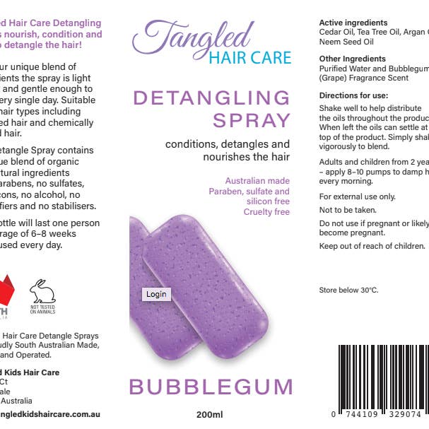 Tangled Hair Care - Wholesale Hair spray - Tangled Hair Care Detangling Spray (1 spray)4