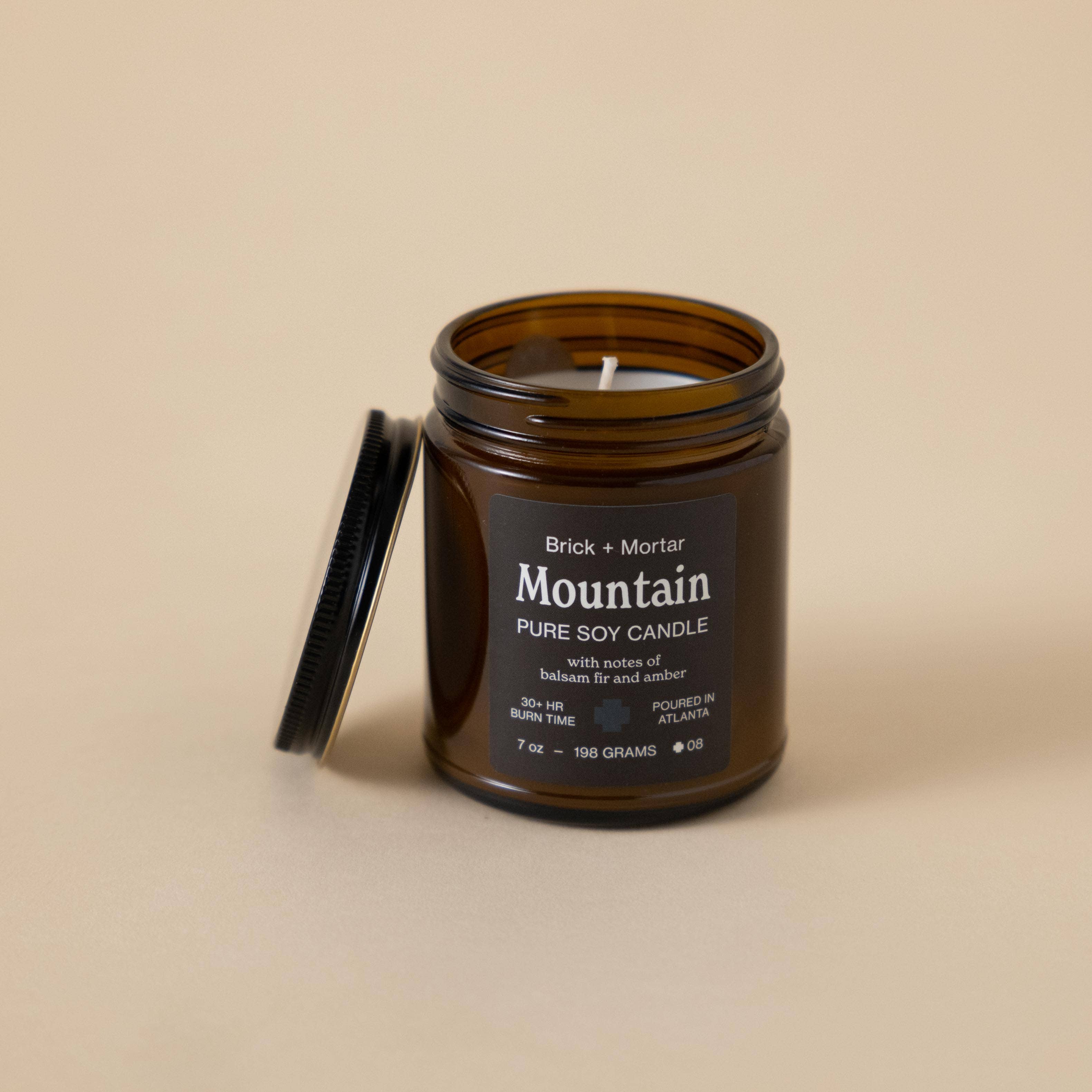 Brick+Mortar – wholesale Jar/filled candle – Mountain Scented Candle 7oz2