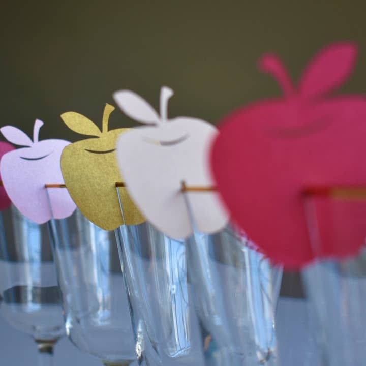 Décoration de verre en forme de pomme pour Rosh Hashanah | Décorations de fête juives pour la vente par thekitcut