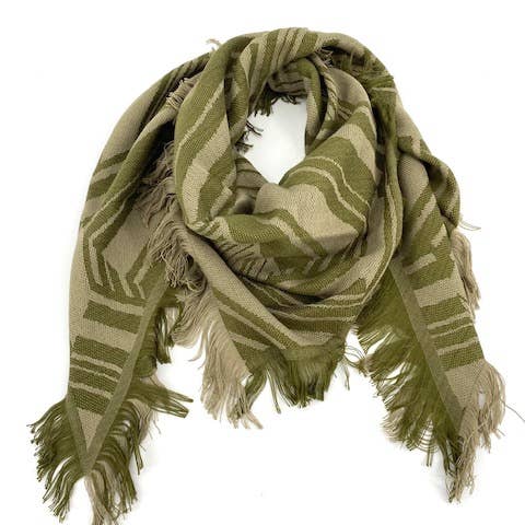 Maison Unik Accessoires - Wholesale Scarf - Unisex - Triangle woven scarf Made in France - Acrylic Wool