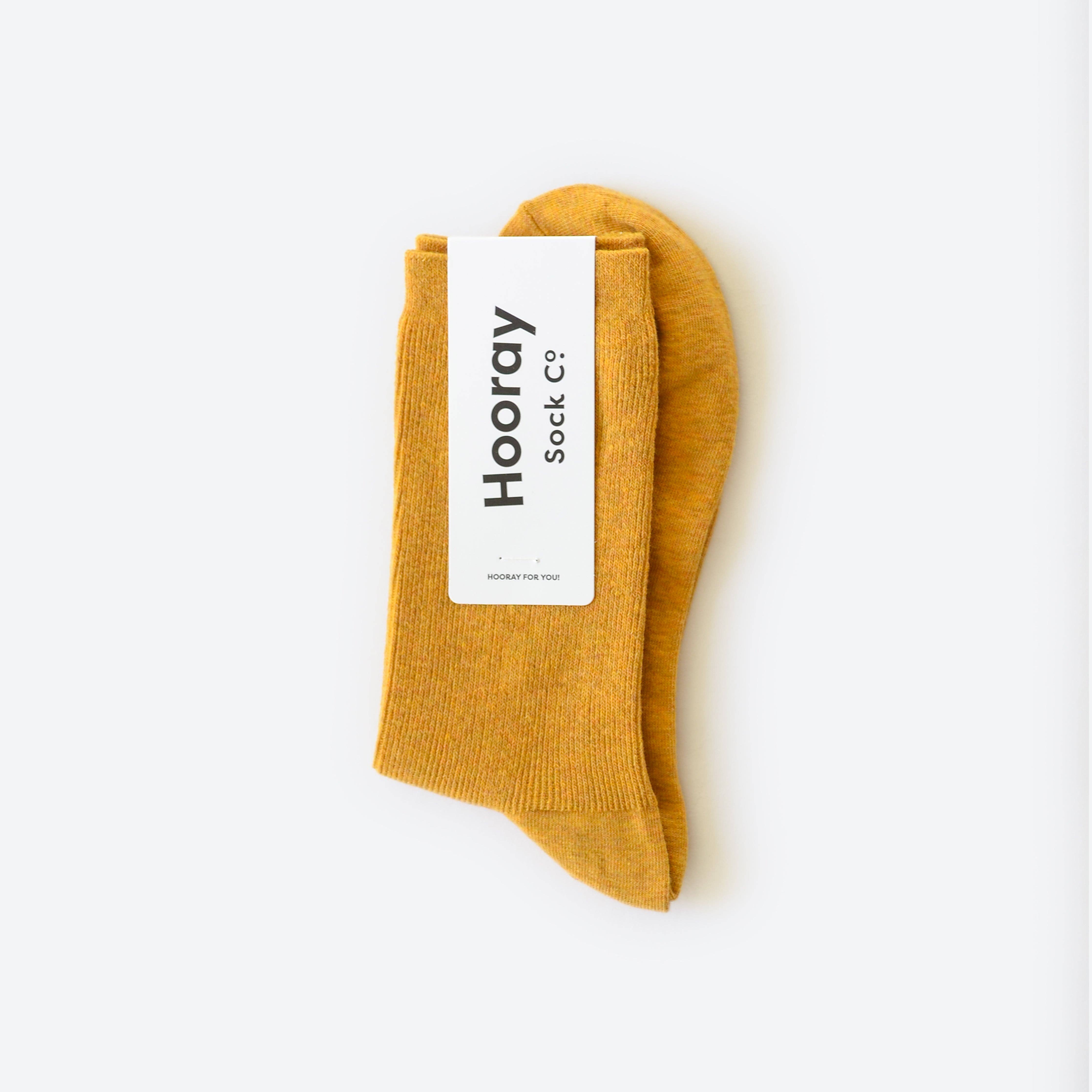 Hooray Sock Co. - Vente Chaussettes – unisexe - Goldenrod (coton)2