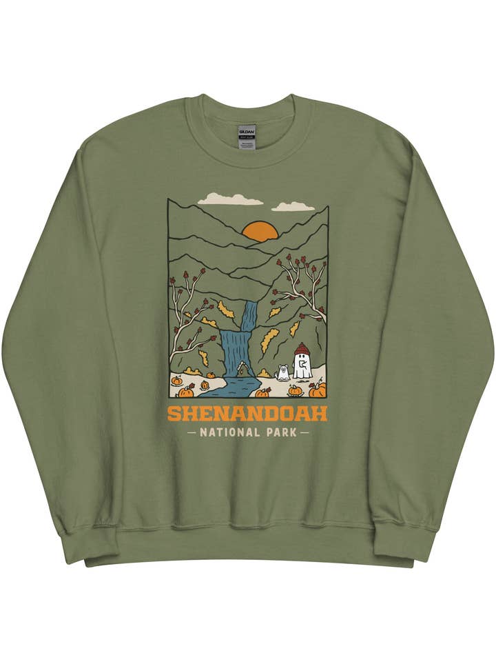 Shenandoah Spooky National Park Unisex Sweatshirt | MOSS for wholesale by ChasingAMoment