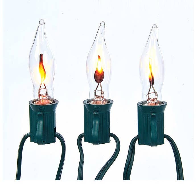 Ensemble de 10 lumières vacillantes à flamme UL pour la vente par Kurt S. Adler, Inc.