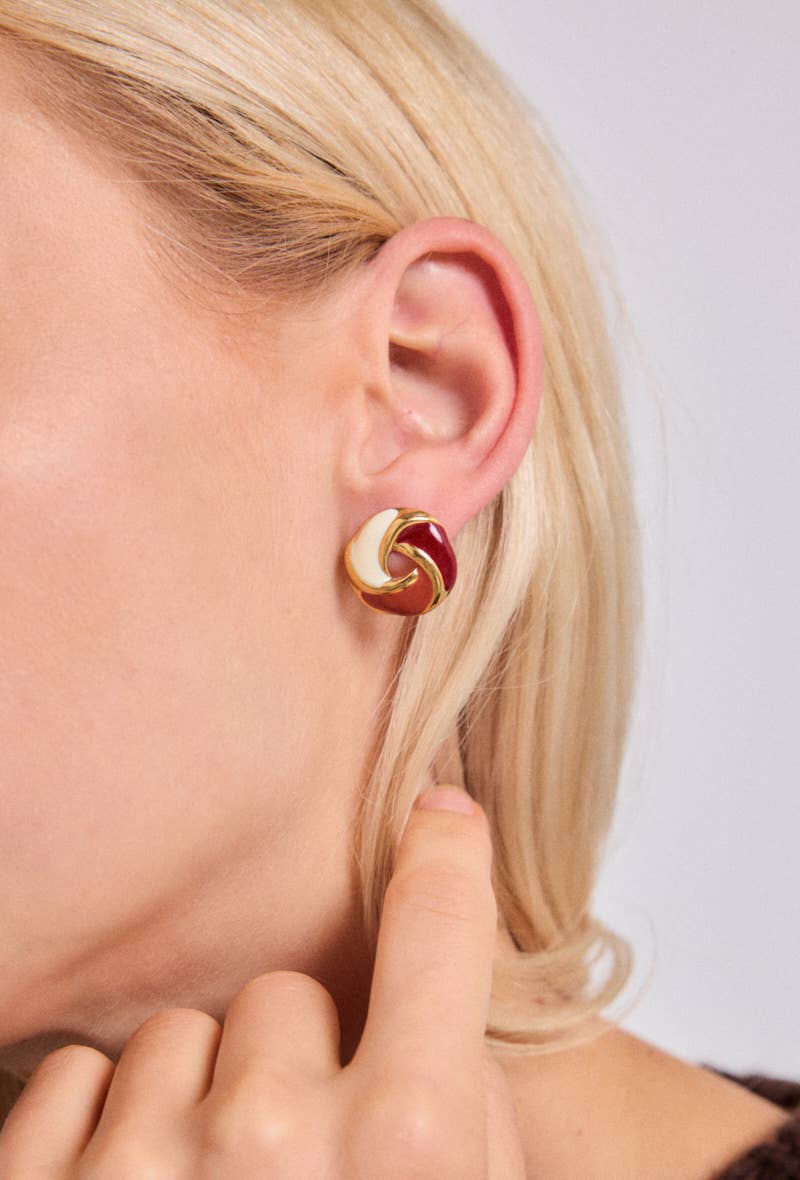 Gold Stainless steel earrings 124RX201 for wholesale on Faire0