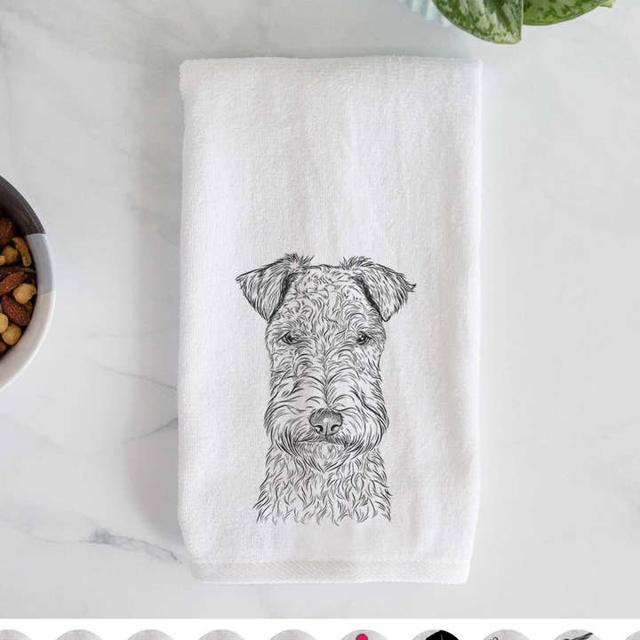 Essuie-mains Frida the Lakeland Terrier pour la vente par Inkopious