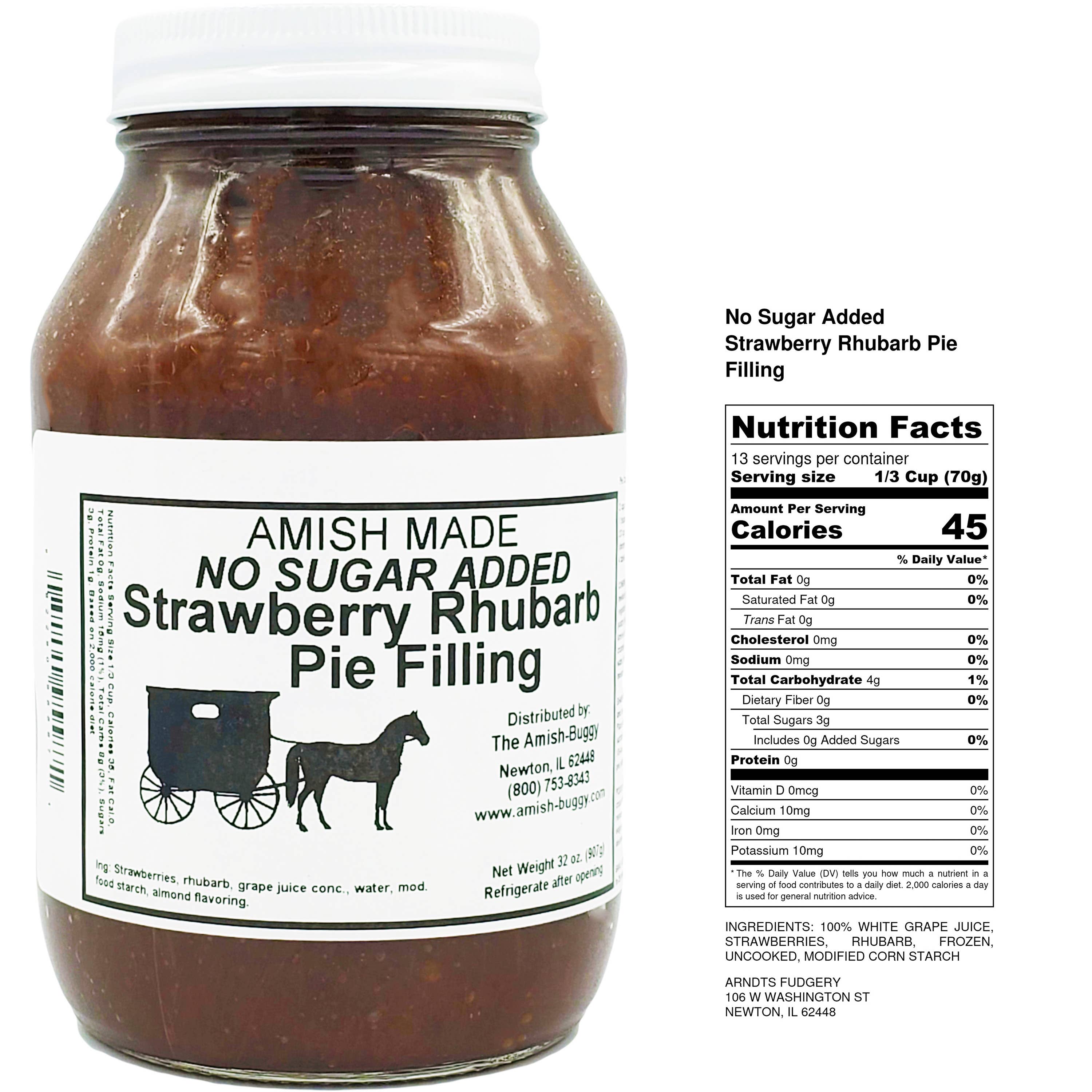 Arndt's Fudgery LLC - Wholesale Jam/Jelly - Amish Pie Filling - 32 Oz Jar15