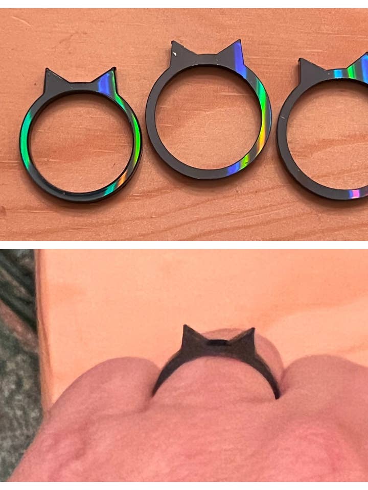Acrylic Cat Ears Ring for wholesale by Suchfungoods