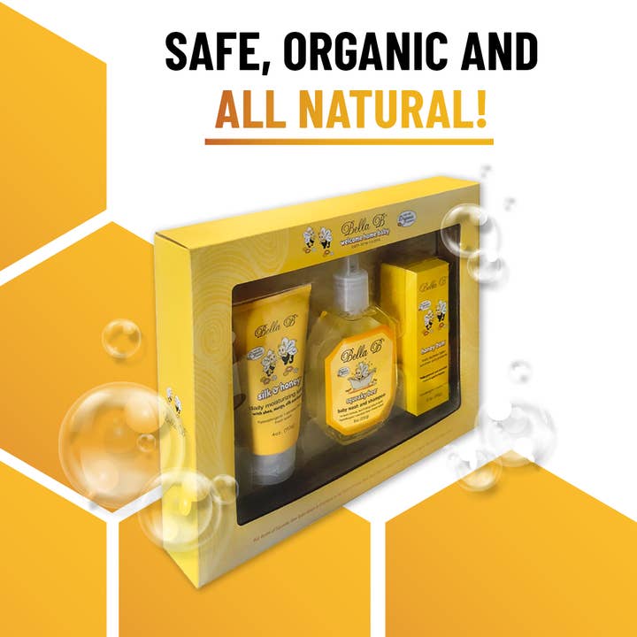 Bella B - Wholesale Bath & Body Set - Baby - Welcome Home Baby 3 Piece Gift Set4