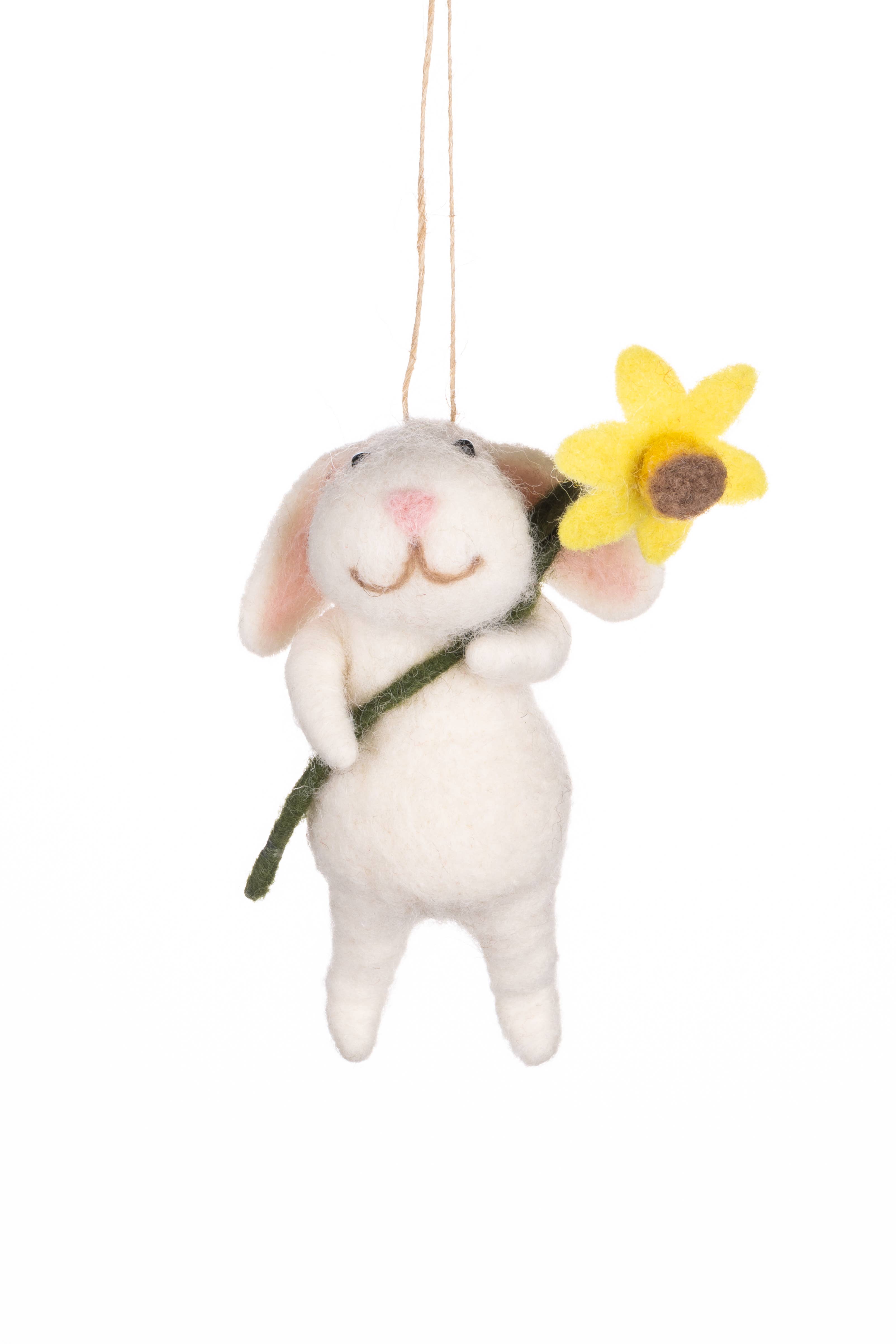 Shoeless Joe Ltd – wholesale Ornament – Rabbit and Daffodil0