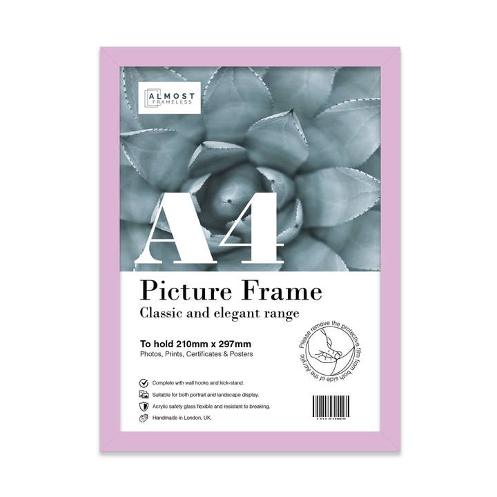 Lilac A4 Picture Frame for wholesale by WholesaleFrames.co.uk