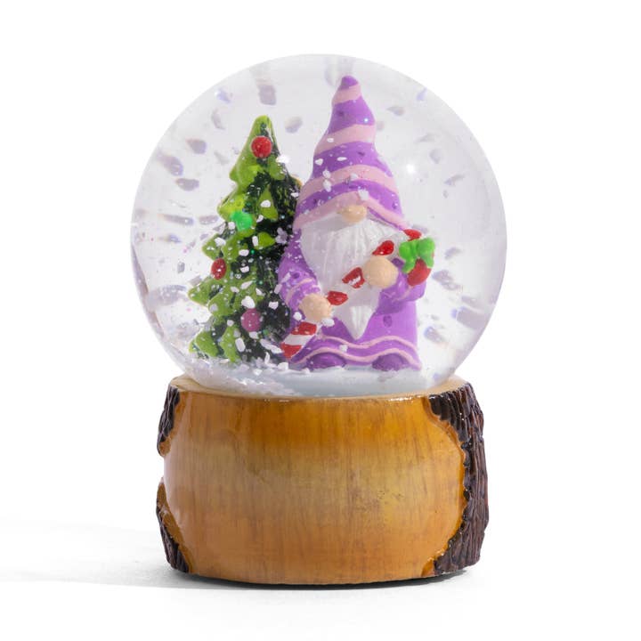 Boule à neige de Noël avec gnome 45 mm pour la vente par Mother Moose Gifts