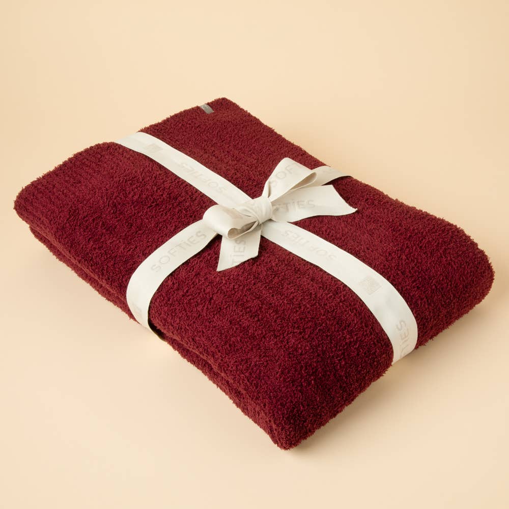 Softies – wholesale Throw blanket – Perfect Home Decor 50" x 70" Solid Rib Marshmallow Blanket9