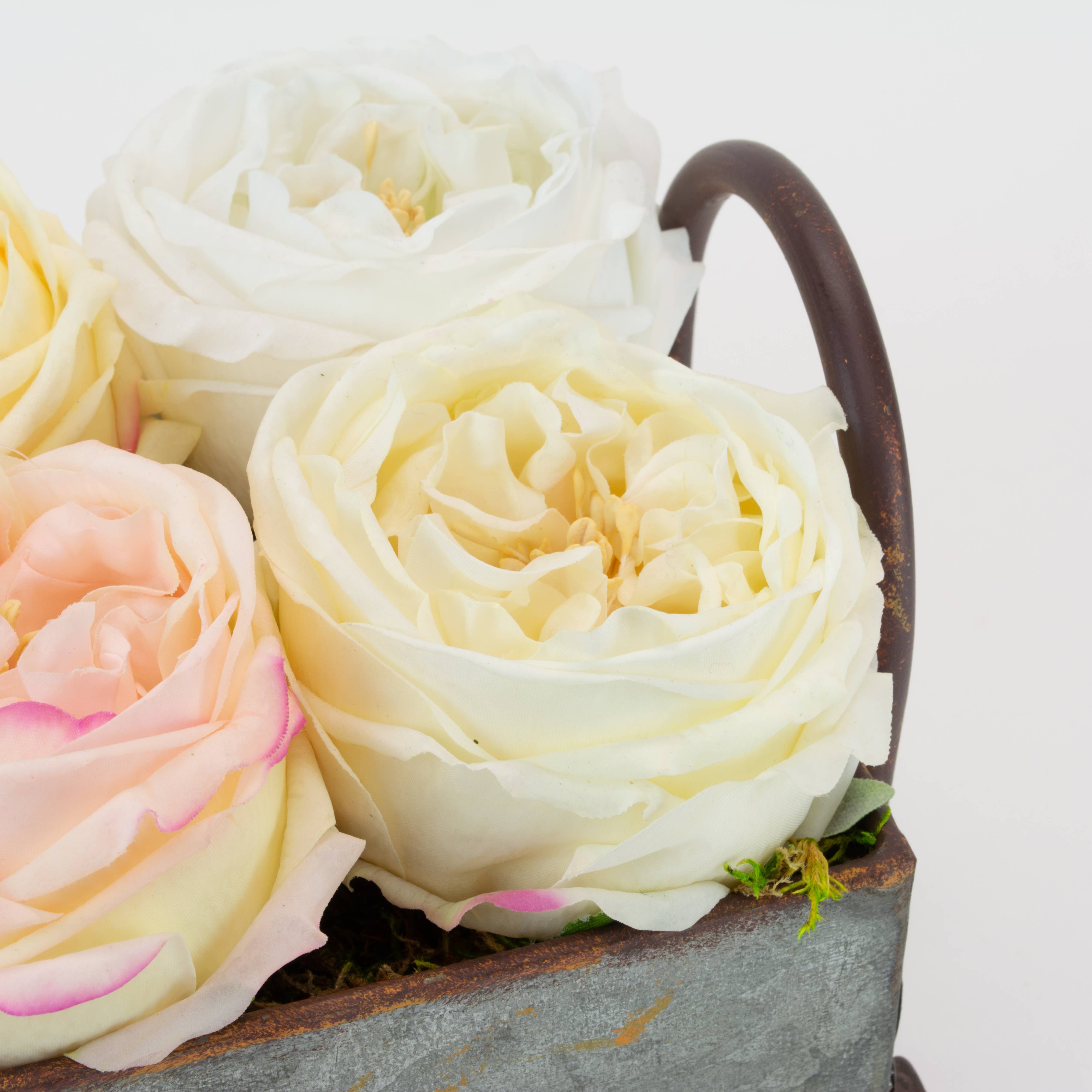 Mills Floral Company - Wholesale Kunstbloemen - Real Touch Champagne 17" Engelse roos2