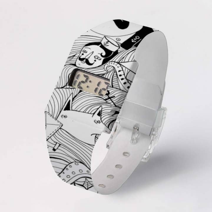 DOODLER Tyvek® Pappwatch - lätt och kreativ digital handledsklocka för wholesale av I Like Paper