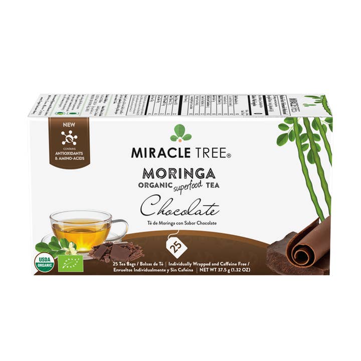 Miracle Tree - Venta al por mayor Bolsitas de té - Té Moringa Orgánico: Chocolate