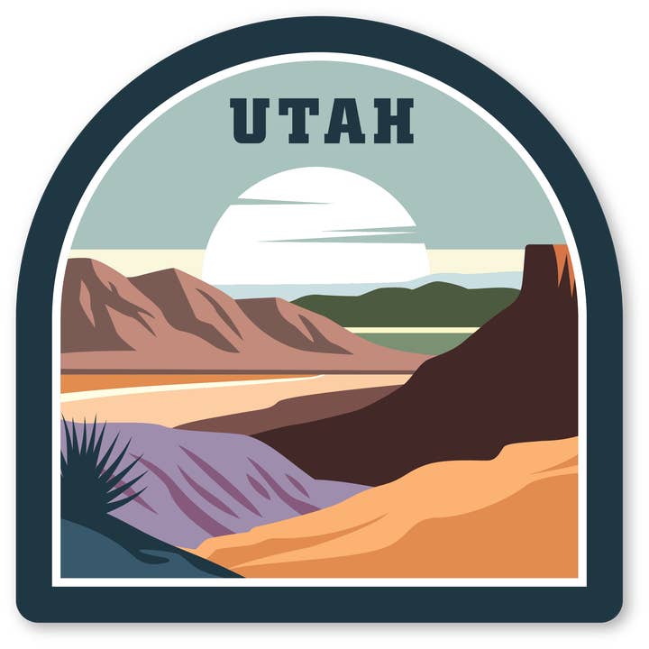 Desk Ornament - Utah State Badge for wholesale by Morris Magnets