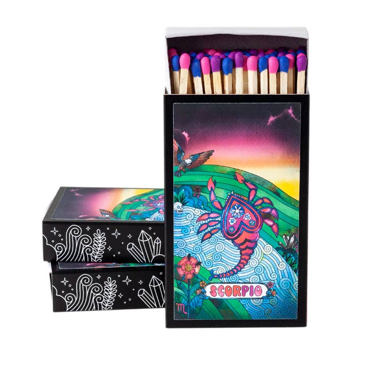 Rachel Beyer - Wholesale Matches - Scorpio Zodiac Matchbox