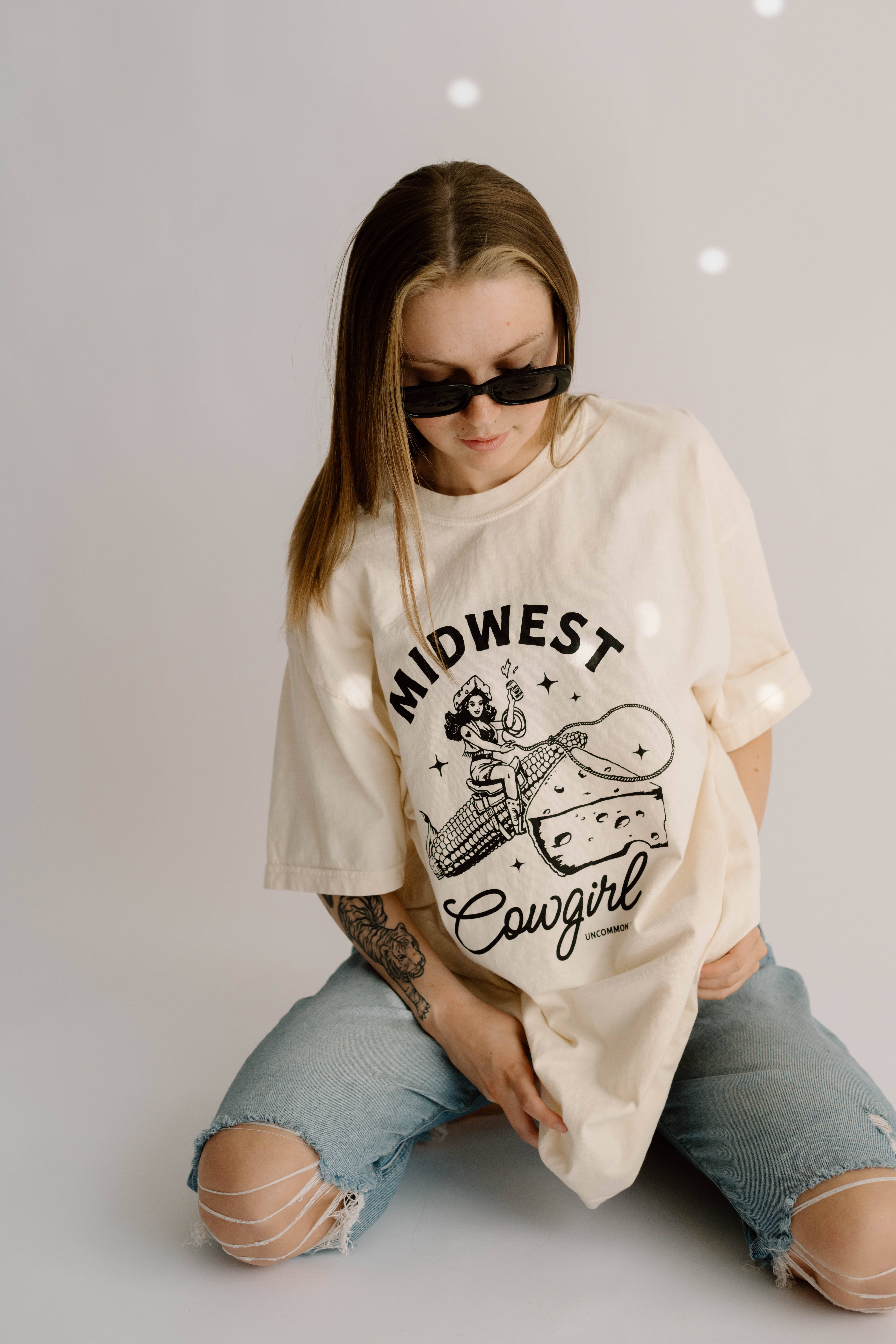 Uncommon Wild - Wholesale Screen Printed T-Shirt - Women's - Midwest Cowgirl Retro Western Comfort Colors Graphic Tee7