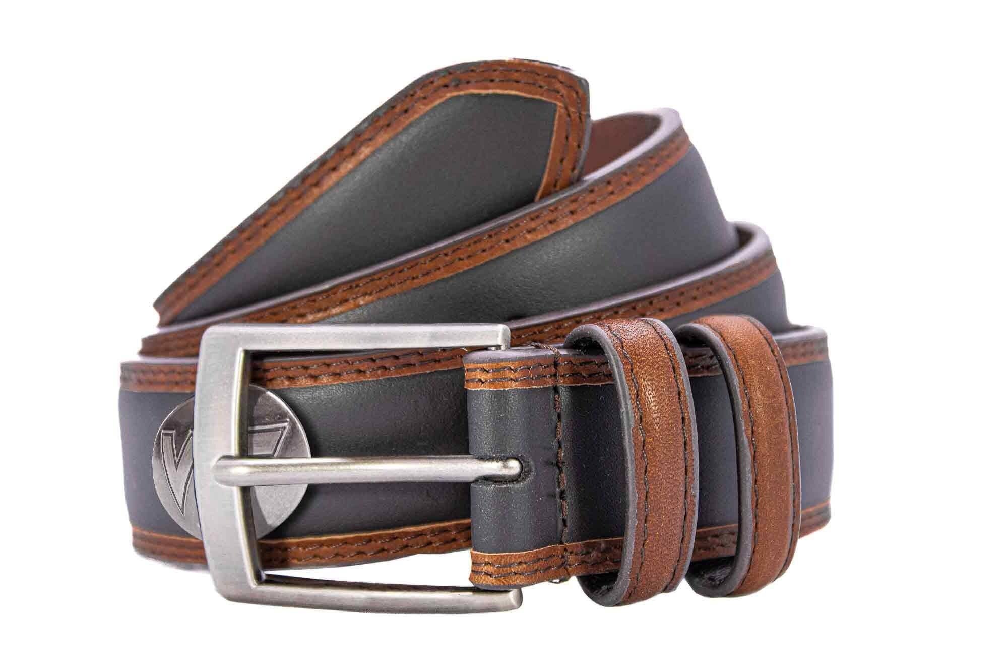 Zep-Pro - Wholesale Belt - Men's - Virginia Tech Hokies Men's Collegiate Two Tone Leather Belt.4