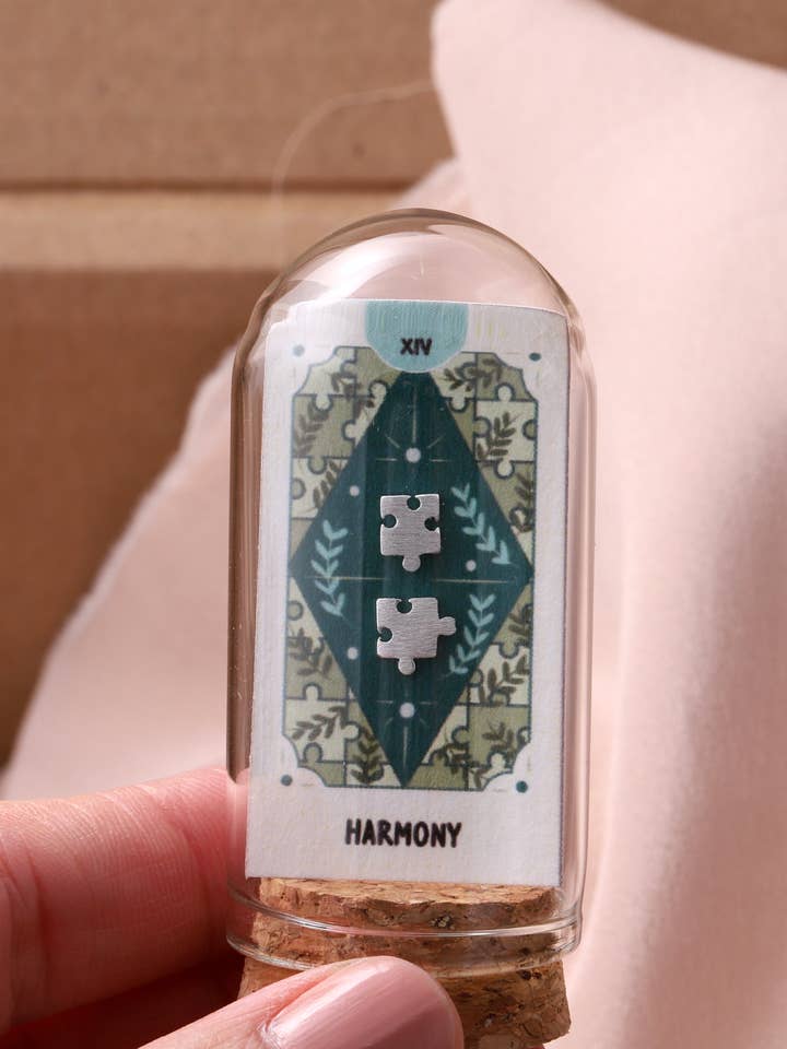 TT71015 HARMONY Jigsaw Earrings for wholesale by Attic creations